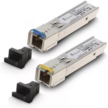 Coppia di ricetrasmettitori in fibra ottica SFP WDM Extralink 1,25G 1310/1550 nm monomodale 3 km SC DOM