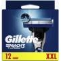 Gillette MACH3 Turbo Lama da barba 12 pz. acciaio inox uomo