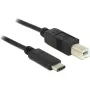 Cavo USB DeLOCK 83601 USB 2.0 1m USB C USB B nero