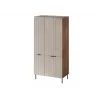 Armadio Cama Meble ALMERA Cama 5 90x52x185 cm, struttura noce, ante cashmere, 6 ripiani