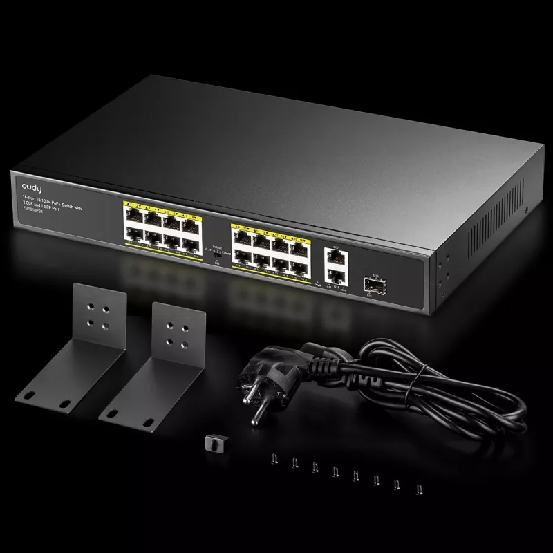 Cudy FS1018PS1 switch di rete 18 porte Fast Ethernet PoE