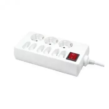 LogiLink 9 prese 1,5 m bianco