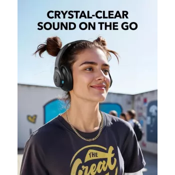 Cuffie over-ear Anker Soundcore Q11i, Bluetooth 5.0, fino a 20 h di batteria, microfono integrato, grigio scuro