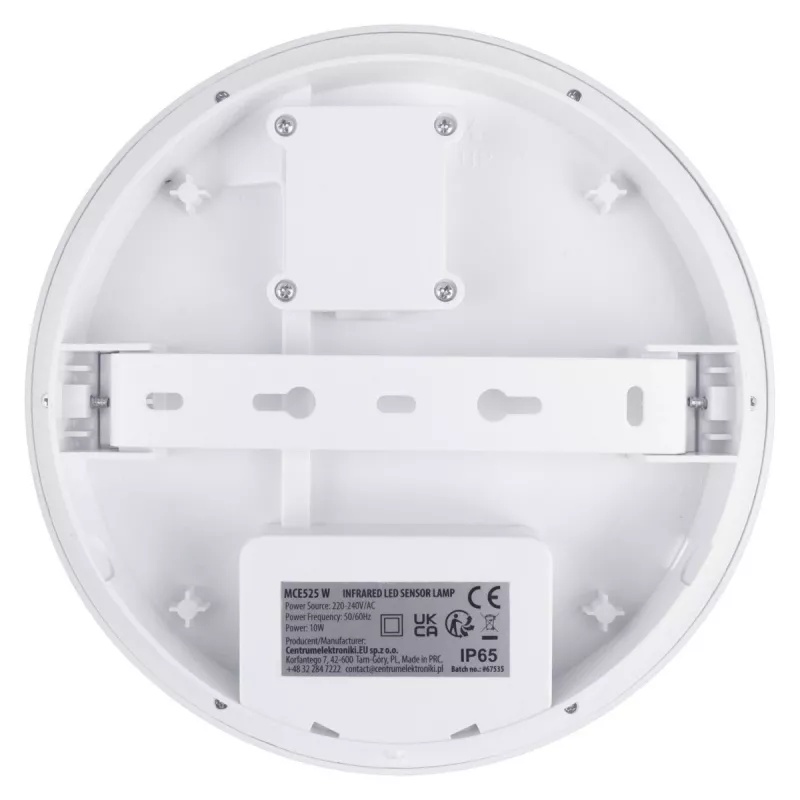 Lampada LED con sensore PIR MACLEAN MCE525 W — lampada LED da esterno con sensore di movimento