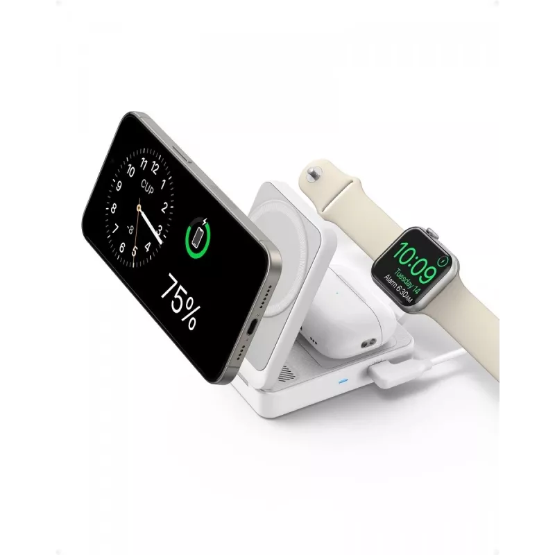 MagGo 3-in-1 15W pieghevole bianco EU