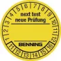 Etichette di prova Benning 300 pz. per verificatore di apparecchi 756212 (Ø) 30 mm Prossima verifica (756212)
