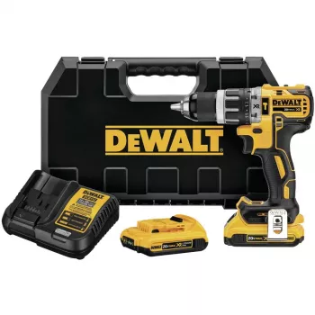 Avvitatore a batteria DeWalt DCD796D2-QW 18V Li-Ion, 2x2Ah, mandrino autoserrante 13 mm, funzione tassellatrice, 1,6 kg