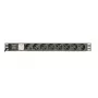 Power Distribution Unit GEMBIRD EG-PDU-014-C14, 8 uscite AC, ingresso C14, cavo 3 m, 1U, 3680 W, 10 A, alluminio, nero