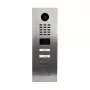 Videocitofono DoorBird D2102KV — unità esterna in acciaio inox, IP65, sensore di movimento 10 m, LED IR, PoE (IEEE 802.3af), 10/100 Mbit/s, 131×383×49,6 mm