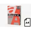Carta colorata Double A, 80g, A4, 500 fogli, rosso