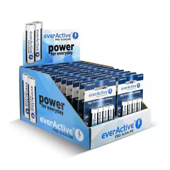 Batterie alcaline everActive LR64BLPADIS — 96 pezzi, formato AA