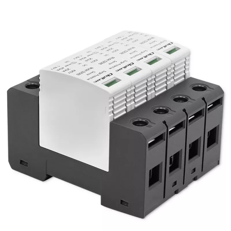 Protezione da sovratensione QOLTEC 52588 AC 4P 420V T2 C — scaricatore AC 4 poli, 420 V, Tipo 2