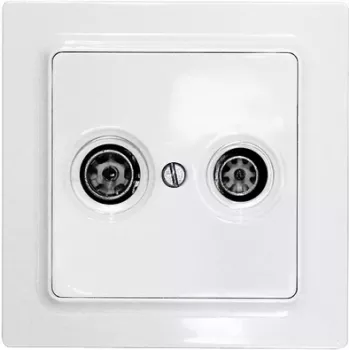 Eltako placca di copertura TV/RF per E-Design55 TV55E/2-wg (30055838)