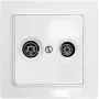 Eltako placca di copertura TV/RF per E-Design55 TV55E/2-wg (30055838)
