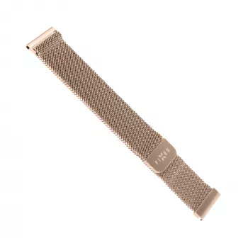 Cinturino in mesh in acciaio inox FIXED FIXMEST-20MM-RG 20 mm chiusura rapida, oro rosa