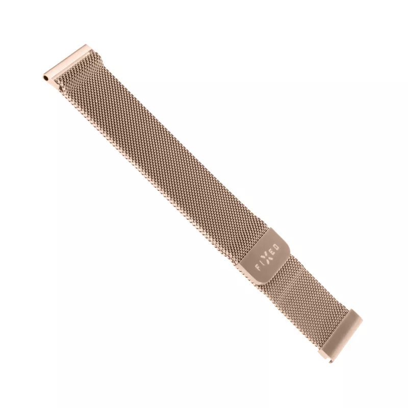 Cinturino in mesh in acciaio inox FIXED FIXMEST-20MM-RG 20 mm chiusura rapida, oro rosa
