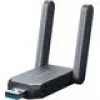 Adattatore USB wireless MERCUSYS MA37BEH — High-Gain Wi-Fi 7 (BE6500) compatibilità USB-C/USB-A