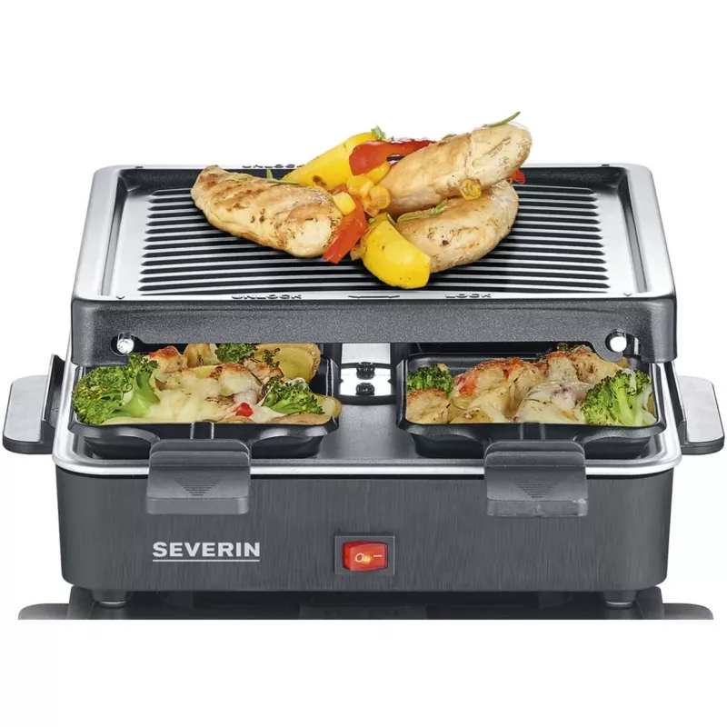 Severin mini raclette grill 4 piccole padelline antiaderenti 600 W