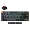 Tastiera meccanica Keychron K1X-B3 — formato 80%, USB + Bluetooth, QWERTY inglese, 87 tasti, RGB, grigio