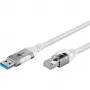 Goobay 74157 - Cavo adattatore di rete USB 3.0 Type-A Gigabit Ethernet 1 m - scheda di rete - 1.000 Mbit/s (74157)
