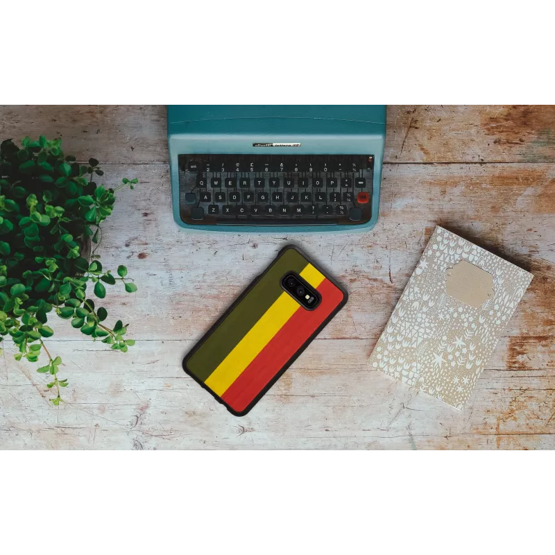 Custodia per smartphone man and wood per Samsung Galaxy S10e, reggae nero custodia protettiva