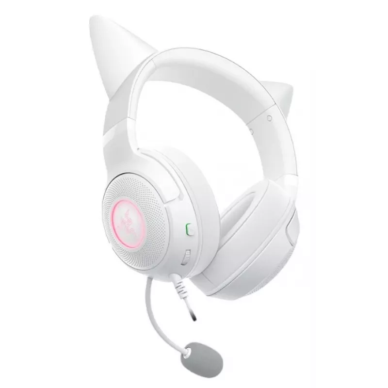 Headset Razer Kraken Kitty V2 Wired USB Type-A bianco — circumaurale, archetto, 20–20000 Hz, cavo 2 m