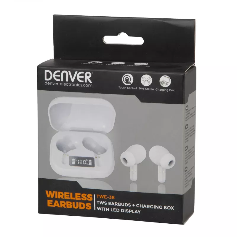 Denver TWS TWS Earbuds TWE-38 bianco