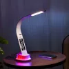 Lampada da scrivania Hawk HW-LAMP05 bianca LED regolabile — lampada da lavoro LED compatta con braccio regolabile