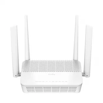Cudy WR3000P Router Wi-Fi da tavolo Wi-Fi 6 dual-band 2,4/5 GHz, 2,5 Gigabit Ethernet, 3 porte LAN, bianco