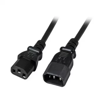 EFB-Elektronik cavo di prolunga IEC C14 180° - C13 180°, nero, 2,0 m, 3 x 0,75 mm² produttore: EFB Elektronik (EK503.2)