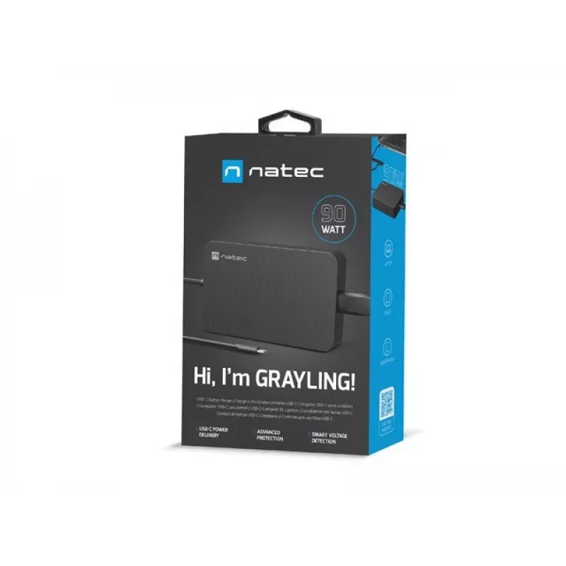 natec Grayling - laptop - interno - 110 - 240 V - 50 - 60 Hz - 90 W - 5 - 20 V