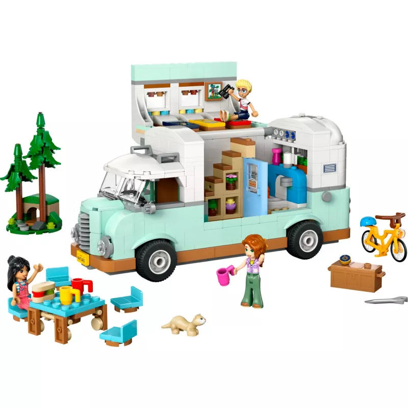 Set LEGO Motor Home 42663 — camper LEGO Friends, 778 pezzi, 3 mini bambole, da 7 anni
