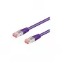 Wentronic Goobay cavo patch CAT 6, S/FTP (PiMF), viola, 30 m - LSZH senza alogeni, rame (93542)