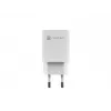Caricabatterie con filo per dispositivi mobili NATEC NUC-2140, 30W, USB-C PD 3.0 + USB-A, Samsung AFC, bianco