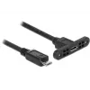 Cavo USB DeLOCK 85245 USB 2.0 0,25 m Micro-USB B nero