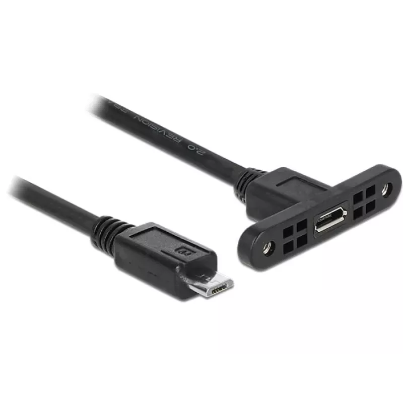 Cavo USB DeLOCK 85245 USB 2.0 0,25 m Micro-USB B nero
