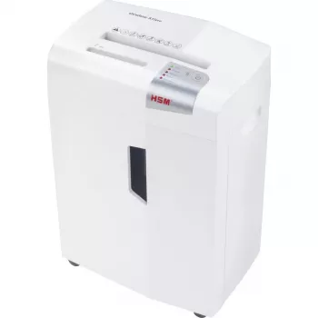 Distruggidocumenti HSM 1033121 taglio a particelle 2 x 15 mm, larghezza di lavoro 23 cm, cesto di raccolta 26 L, bianco