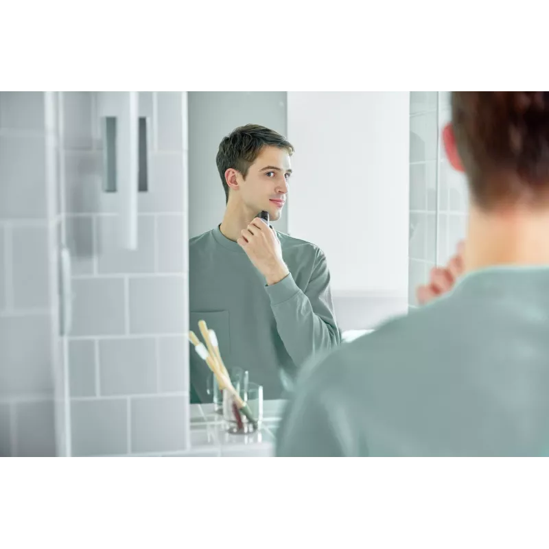 Panasonic ES-CM3BKS503 Rasoio uomo Rasoio a lamina Nero, Argento