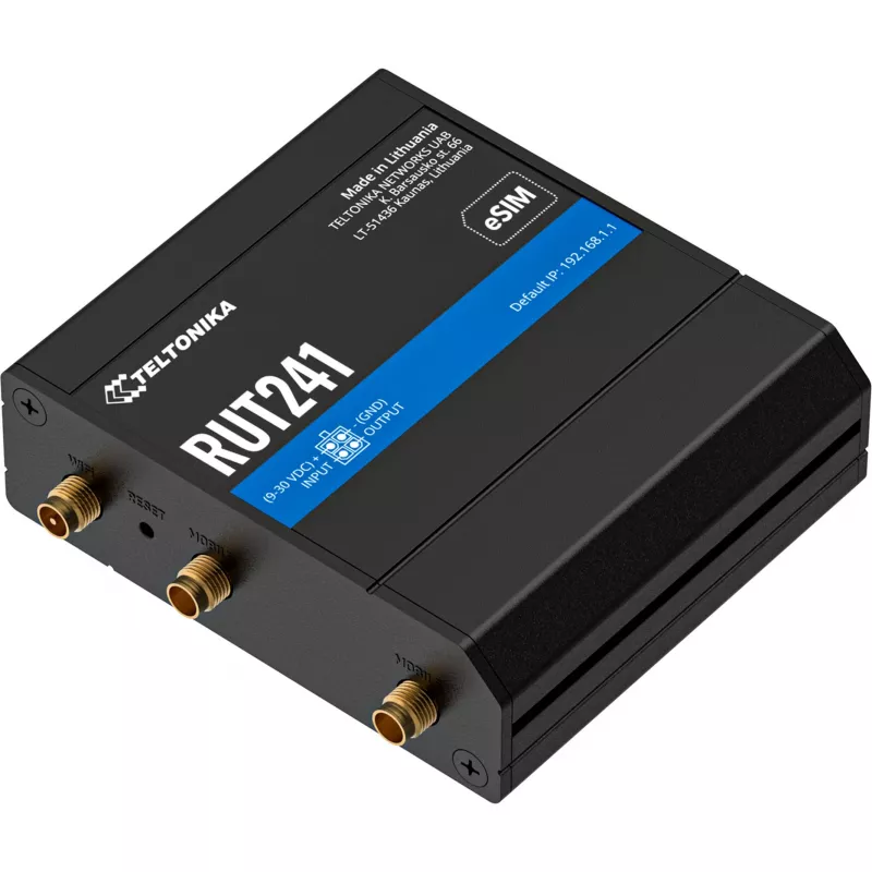 TELTONIKA NETWORKS RUT241 eSIM GLOBAL router industriale (RUT241230000)
