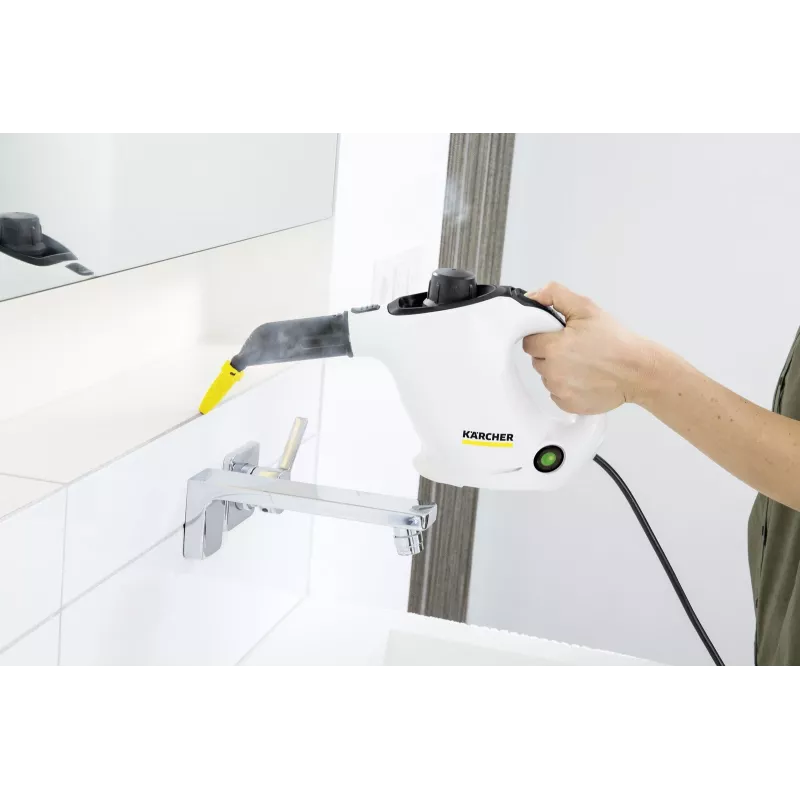 Kärcher SC 1 pulitore a vapore cilindrico 1200 W nero, bianco