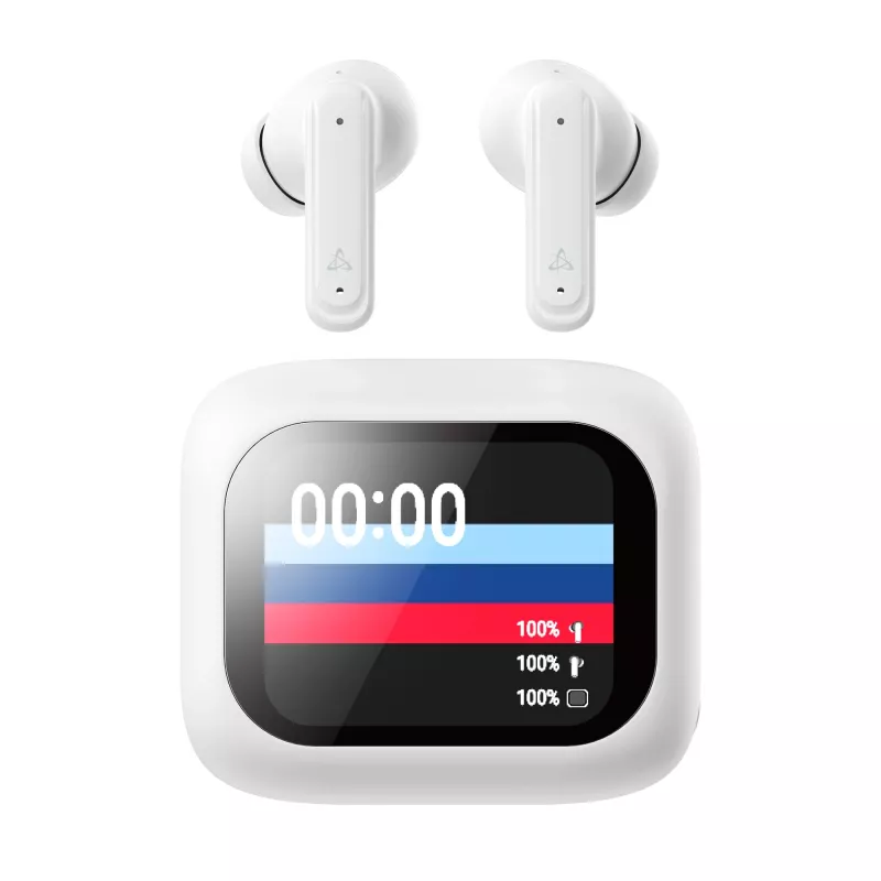 Cuffie SBOX EB-TWS08-W display touchscreen bianco