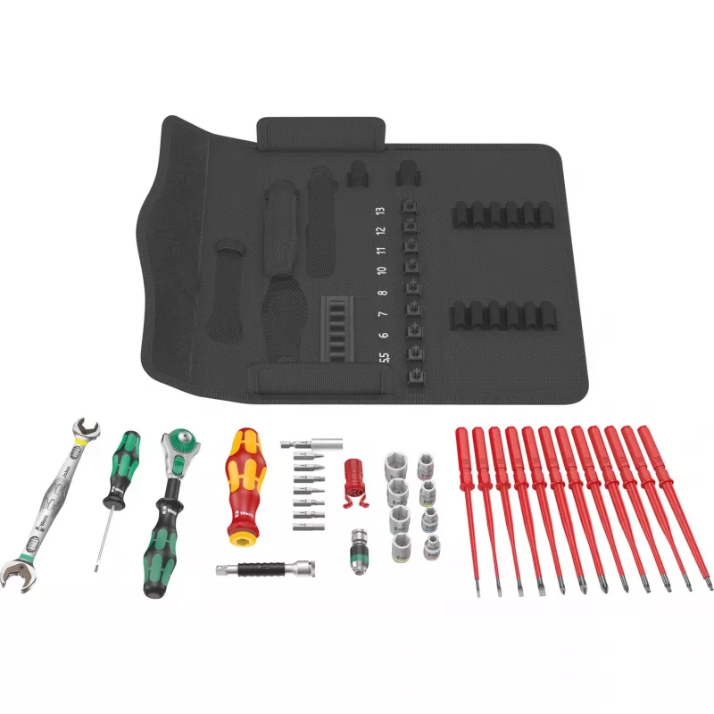 Wera Kraftform Kompakt W 2 set di utensili per manutenzione, 35 pezzi (05135870001)