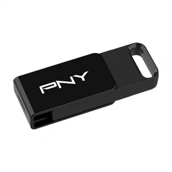 PNY Elite, 64 GB, USB Type-C, 3.2 Gen 1 (3.1 Gen 1), 120 MB/s, Dia, Nero