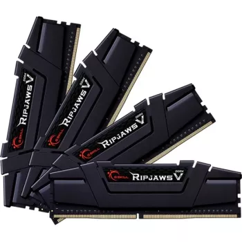 DIMM 64 GB DDR4-3600 (4x 16 GB) Quad-Kit, memoria RAM nero, F4-3600C16Q-64GVKC, Ripjaws V, INTEL XMP
