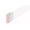 Digitus DK-1624-100S-5 Cavo patch Slim CAT 6 U/FTP, 10 m, grigio, confezione da 5