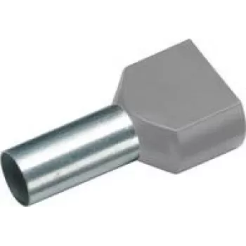 Puntalino doppio Cimco 187741 4 mm² parzialmente isolato grigio 100 pz. (187741)