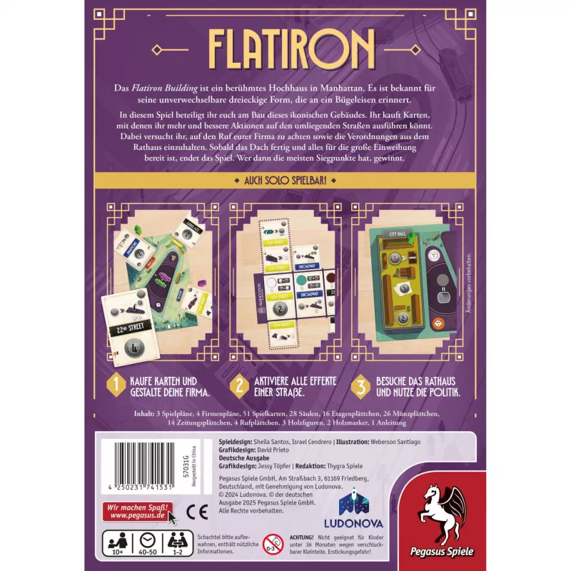 Flatiron, gioco da tavolo