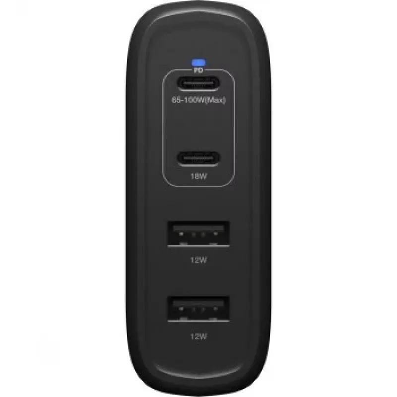 Caricabatterie da parete OTTERBOX 78-81343 100W GaN con 2× USB-C e 2× USB-A