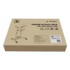 Gembird TVS-DESK-01-BK scrivania mobile in piedi con ruote, altezza regolabile 111–134,5 cm, inclinazione 30°, max 20 kg, nera
