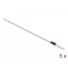 Delock 86781 Bastoncini per la pulizia della fibra ottica, 15 cm, bianco, 5 pz.